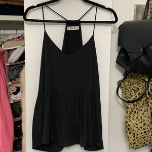 ANINE BING black silk tank top